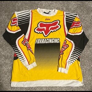 Fox Racing Yellow and Black Men's Shirt